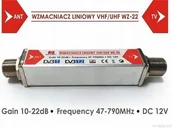 Wzmacniacze antenowe - Wzmacniacz antenowy WZ-22 22dB przelotowy MUX8 Hd - miniaturka - grafika 1