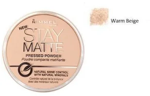 Rimmel Stay Matte Long Lasting Pressed Powder puder prasowany 6 Warm Beige 14g 31111-uniw - Pudry do twarzy Rimmel Stay Matte Long Lasting Pressed Powder puder prasowany 6 Warm Beige 14g 31111-uniw - Pudry do twarzy - miniaturka - grafika 1