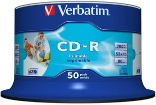 Verbatim Płyty CD-R 700MB 52x Crystal cake 50 szt. 43343 - Nośniki danych - miniaturka - grafika 3