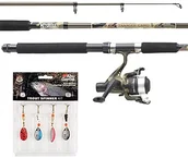 Wędki - Mitchell Tanager Camo T-180 Light zestaw wędek spinningowych i kołowrotków Combo pstrąg, trout, perch, okonia 1555894 - miniaturka - grafika 1