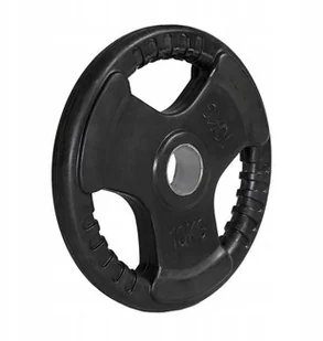 TOK10 Czarny Talerz Olimpijski Ogumowany 10 Kg Hms - Obciążenia - miniaturka - grafika 7