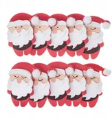 Zabawki kreatywne - Naklejki 3D z pianki 10szt Mikołaje - miniaturka - grafika 1