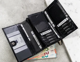 Cavaldi 4U Klasyczny skórzany portfel damski z klapą na zatrzask - Portfele Cavaldi 4U Klasyczny skórzany portfel damski z klapą na zatrzask - Portfele - miniaturka - grafika 10