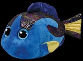 Maskotki i pluszaki - Ty Beanie Boos Aqua niebieska ryba 24 cm - miniaturka - grafika 1