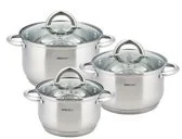 Kinghoff Garnki z pokrywką KH-4446, 6 elementów - Zestawy garnków i patelni - miniaturka - grafika 3