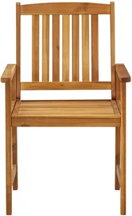 vidaXL Krzesła reżyserskie z poduszkami, 4 szt., lite drewno akacjowe! 3061172 - Fotele i krzesła ogrodowe - miniaturka - grafika 5