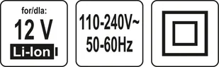 Yato ŁADOWARKA 12V DLA WSZYSTKICH URZĄDZEŃ YATO 12V YT-82901 DO YT-82920) YT-82912 - Akumulatory do elektronarzędzi - miniaturka - grafika 4