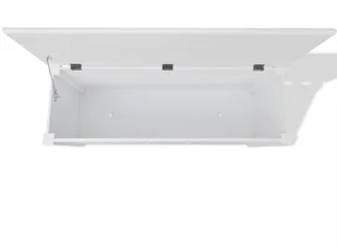 vidaXL vidaXL Ławka w stylu barokowym biała z MDF - Ławki do przedpokoju - miniaturka - grafika 4