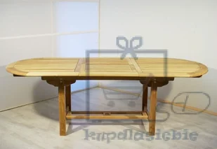 Garthen Rozkładalny stół z drewna tekowego Garth owalny 170 - 230 cm - Stoły ogrodowe - miniaturka - grafika 6