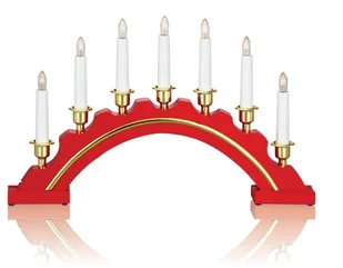 Świecznik stołowy czerwony CELINE 700447 Markslojd - Oświetlenie świąteczne - miniaturka - grafika 2