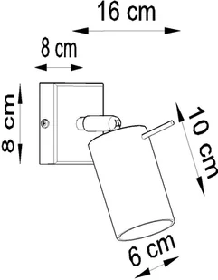 Sollux Lighting Kinkiet RING czarny z włącznikiem BITTERSWEET SHIMMER - Lampy ścienne - miniaturka - grafika 4