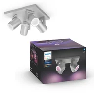 Systemy inteligentnych domów - Philips Philips Hue Argenta Plate/Spiral 4x5.7W - Alu 915005762601 - miniaturka - grafika 1