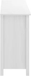 vidaXL Komoda Hill Range, biała, 130x40x80 cm, lite drewno sosnowe - Komody - miniaturka - grafika 4