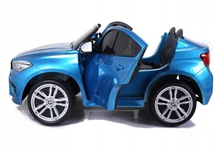 Import LEANToys NOWE BMW X6M Niebieskie Lakierowane - Pojazdy elektryczne dla dzieci - miniaturka - grafika 7