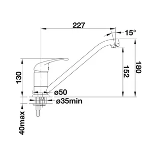 Blanco DARAS chrom 517720 - Baterie kuchenne - miniaturka - grafika 3