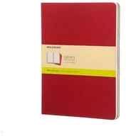 Notesy i bloczki - Moleskine Cahier notes, okładka kartonowa, zestaw 3 sztuki, Preiselbeerrot X-Large S31090 - miniaturka - grafika 1