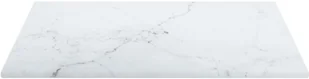 shumee Blat stołu biały 30x30 cm 6 mm szkło ze wzorem marmuru - Blaty meblowe i parapety okienne - miniaturka - grafika 5