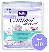 Kosmetyki do higieny intymnej - Bella wkładki dla kobiet Control Discreet Extra 4x 10 szt - miniaturka - grafika 1