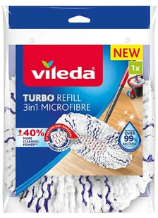 Vileda FHP Turbo 3in1 Microfibre Wkład Do Mopa 167749.. VILE-000968 - Miotły, szufle, mopy - miniaturka - grafika 3