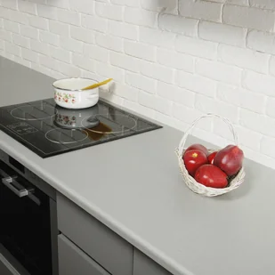 Biuro Styl Blat laminowany 60 x 2 8 x 305 cm aluminium - Blaty meblowe i parapety okienne - miniaturka - grafika 2