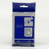 Taśmy do drukarek barwiące - Brother NoName Taśma PT-S141 do czarny druk/przezroczysty podkład nielaminowany 18mm 8m - miniaturka - grafika 1