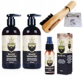 Kosmetyki i akcesoria do pielęgnacji brody - Zestaw By My Beard + Szczotka Wzornik Do Brody - miniaturka - grafika 1