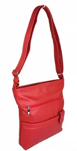 Magre (PL) Torebka Skórzana (PL) ANIA Listonoszka Skóra Naturalna MALINOWY - Torebki damskie - miniaturka - grafika 2