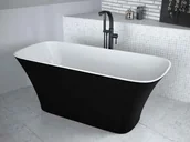 Wanny - Besco Wanna wolnostojąca Assos BLACK &amp; WHITE 160 #WMD-160-ABW - miniaturka - grafika 1