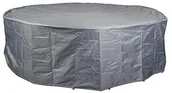 Pokrowce na meble ogrodowe - Happy People pokrowiec ochronny Wehncke okładka do okrągłe grupy do siedzenia w ogrodzie, szary (79322) - miniaturka - grafika 1