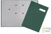 Teczki i skoroszyty - Pagna Teczka do podpisu DURABLE, 20-częściowa, kolor zielony, okładka z tworzywa, szare przekładki - miniaturka - grafika 1