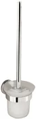 Akcesoria do wc - Aqualine SAMBA Naścienna szczotka toaletowa WC, szkło mleczne SB108 - miniaturka - grafika 1
