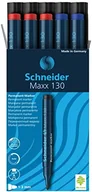 Markery permanentne - Schneider piśmiennicze Permanent Marker Maxx 130, 1 3 MM, szt. Box (5 X pływająca, wielokrotnego napełniania., 3 X Czerwony, 2 X Niebieski) 113000 - miniaturka - grafika 1