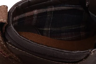 Clarks Trzewiki trekkingowe Mahale Mid Dark Brown Brązowe nieocieplane 41002 - Botki męskie - miniaturka - grafika 5