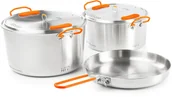 Kuchnia turystyczne i akcesoria - GSI Glacier Stainless Base Camper Zestaw naczyń kuchennych Large 2020 Zestawy do gotowania 68184 - miniaturka - grafika 1