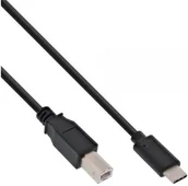 Kable USB - InLine Kabel USB USB C USB B M/M Czarny 2m 35762 - miniaturka - grafika 1