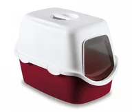 Kuwety dla kotów - Zolux Toaleta CATHY z filtrem kol bordowy - miniaturka - grafika 1