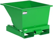 Pojemniki przemysłowe - intra.se Swedmach Kontener Samowyładowczy Do Segregacji Śmieci -  Tippo 150 L. Zielony - miniaturka - grafika 1