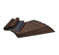 Pozostałe akcesoria barmańskie - Relaxdays podkładka pod nakrycie Podkładki 6-częściowy z bambusa -częściowy zestaw podkładek na stół z antypoślizgową powierzchnią dolną 6 stół mata na mokro mata bambusowa na stół 30 x 45 cm, różne k 10020505_93 - miniaturka - grafika 1