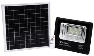 v-tac Projektor LED Solarny V-TAC 20W IP65 VT-60W 6000K 1650lm - Lampy pozostałe - miniaturka - grafika 5