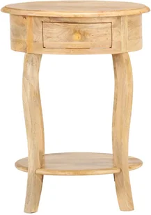 vidaXL Stolik boczny, 37x37x61 cm, lite drewno mango vidaXL - Ławy i stoliki kawowe - miniaturka - grafika 2