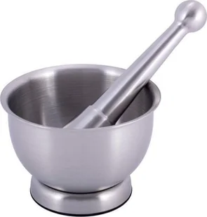 Kamille Zestaw moździerz z tłuczkiem, ubijakiem stalowy 8840 - Pozostałe akcesoria kuchenne - miniaturka - grafika 2