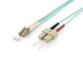 Kable miedziane - Equip Patchcord światłowodowy LC SC Multimode Duplex OM3 10m 255316 255316 - miniaturka - grafika 1