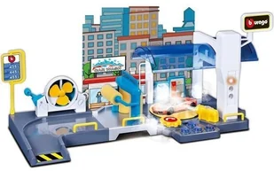 Bburago Street Fire Myjnia Samochodowa i Autko 30406 - Tory, garaże, parkingi - miniaturka - grafika 2