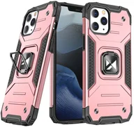 Etui i futerały do telefonów - Wozinsky Ring Armor pancerne hybrydowe etui pokrowiec + magnetyczny uchwyt iPhone 13 różowy - miniaturka - grafika 1