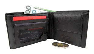 Pierre Cardin Portfel Męski Skórzany Skóra Licowa Poziomy Bez Zapięcia YS507.1 325 - Portfele - miniaturka - grafika 4