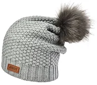 Czapki narciarskie - Areco areco damska czapka czapka-pudel "Anne maigret" -  - szary 7169 - miniaturka - grafika 1