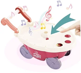 Woopie Lumarko Sklep Food Truck Cukiernia Wózek Stoisko Z Lodami Słodyczami Dźwięk Światło + 36 Akc! 29993 Lek - Zabawy w naśladowanie dorosłych - miniaturka - grafika 13