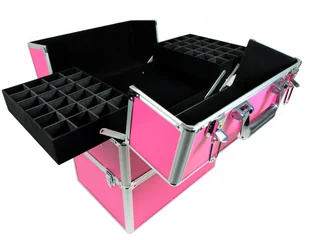 Kuferek kosmetyczny z kratą na lakiery krokodyl - Kosmetyczki, organizery i kuferki - miniaturka - grafika 13