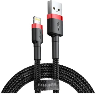 Baseus Kabel CALKLF-C19 Lightning M USB 20 M 2m kolor czarno-czerwony - Kable USB - miniaturka - grafika 4