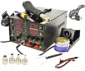 Części serwisowe do telefonów - Stacja Lutownicza Wep 853D 4w1 Zasilacz 30V 5A - miniaturka - grafika 1